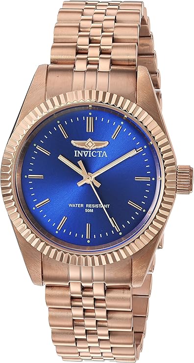 invicta 女式专业石英手表不锈钢表带,玫瑰金,18(型号:29415)