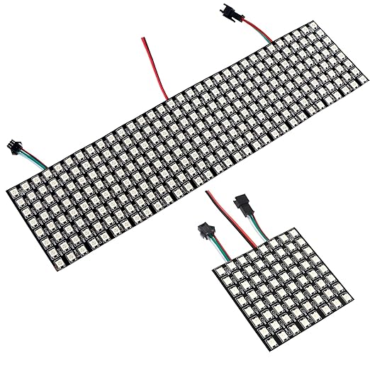 rgb 合金线 5050smd 单个可寻址 8x8 64 像素   8x32 256 像素 led