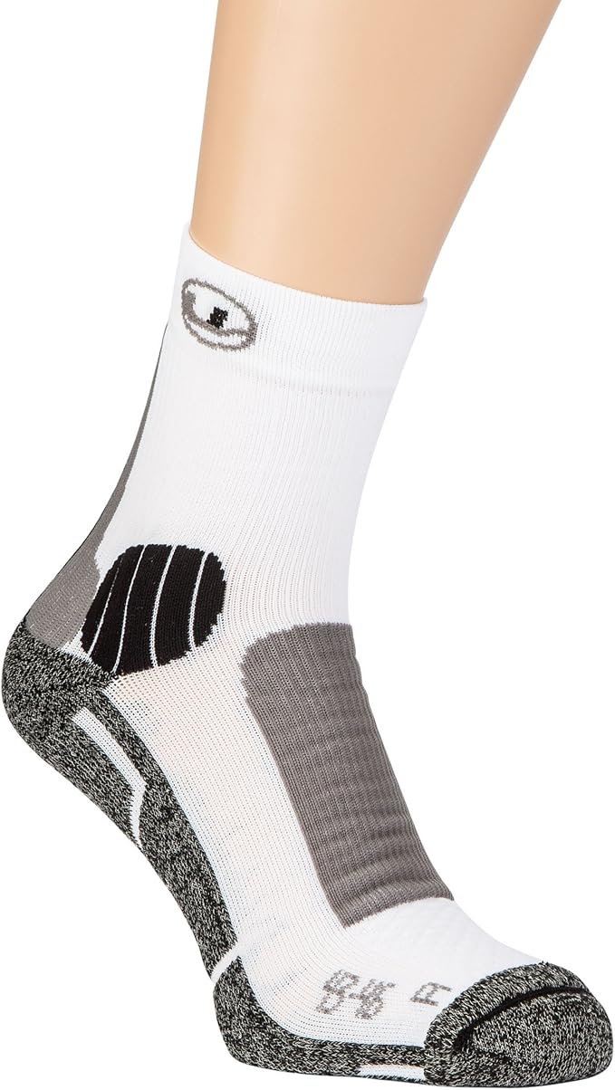 ultrasport 男女通用跑步袜 - 黑色/白色,英国尺码 6/8