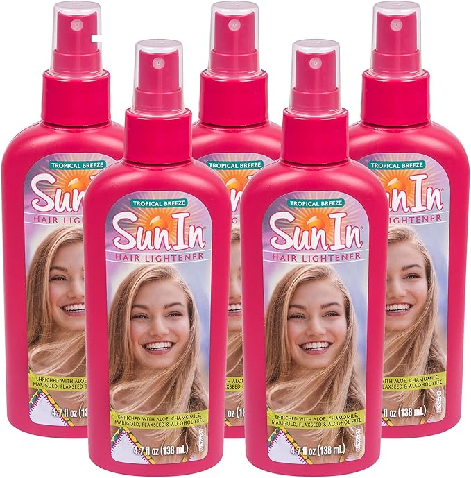 sun-in hair lightener 喷雾,热带风速干 4.70 盎司 pack of 5