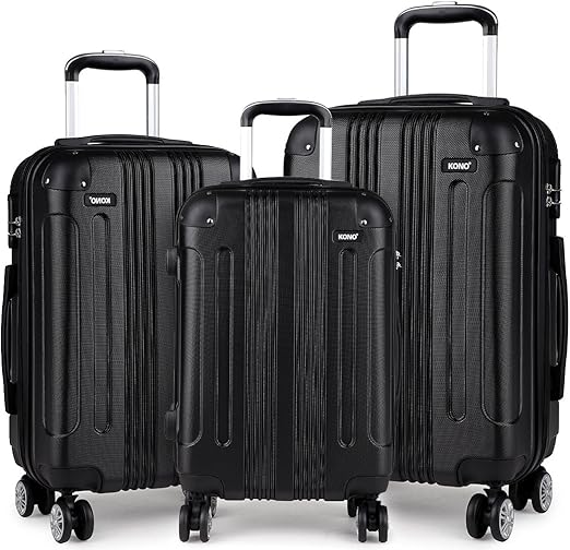 硬壳行李箱轻质 abs 4 轮 万向轮 出差 手推车 行李箱 手提箱 黑色