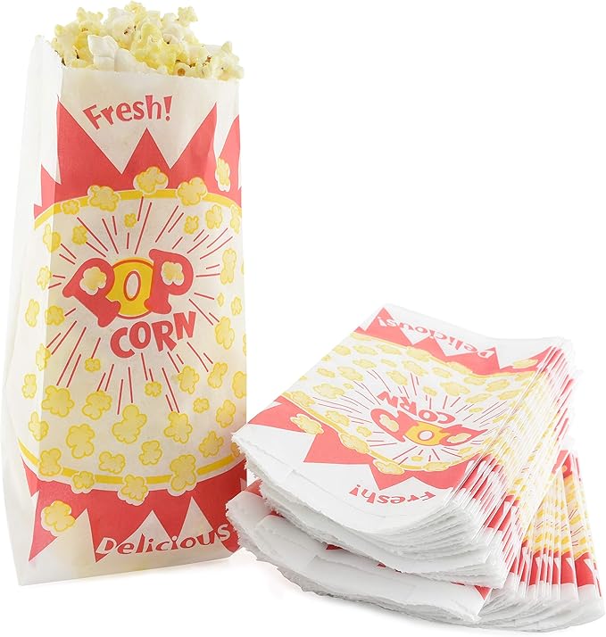 burst design popcorn bag (set of 50) size: 1oz