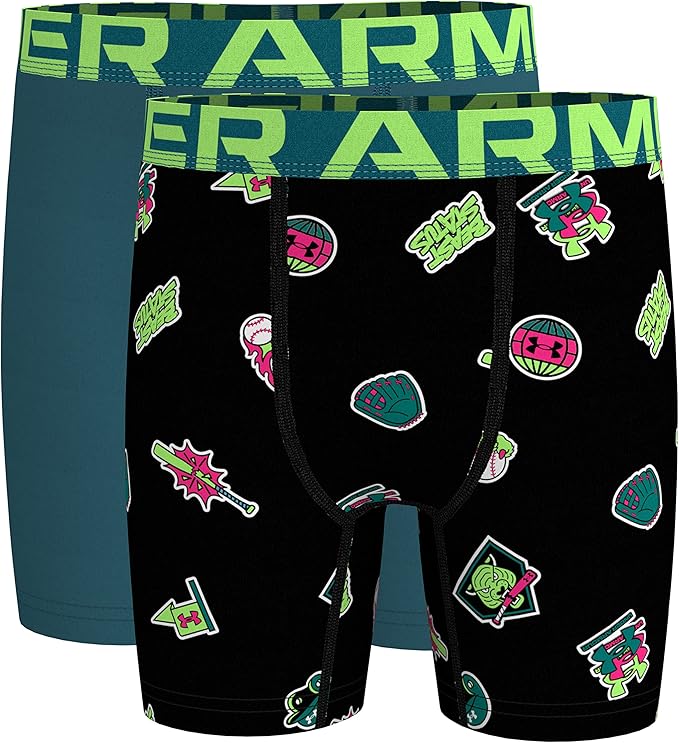 under armour 安德玛 男童 performance 平角内裤 pop 印花 sp22 贴纸