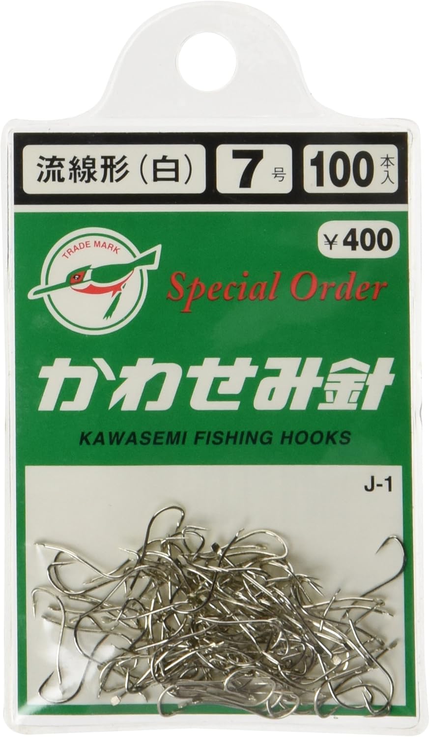 Kawasemi 钩针 J 1 100根流线型 白 挂钩7号鱼钩 亚马逊中国 运动户外休闲