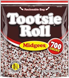 tootsie roll 巧克力扭蛋,可重新密封,小袋,无花生,无麸质,原始包装