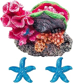 gsd 水族馆珊瑚礁装饰套装树脂鱼缸饰品海底水族箱景观装饰配件,珊瑚