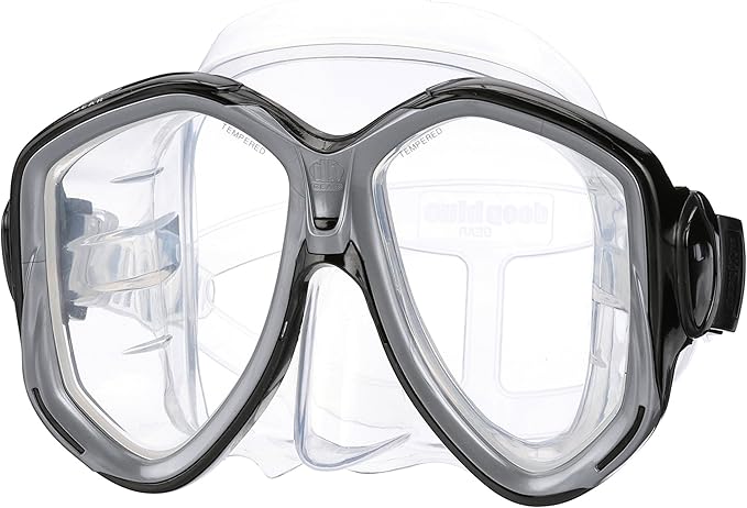 深蓝色装备 - super vue 2 浮潜面具 : 亚马逊中国: 体育用品