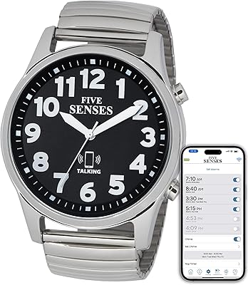 five senses - 应用程序控制的*二代蓝牙英语会说话手表,适用于视觉