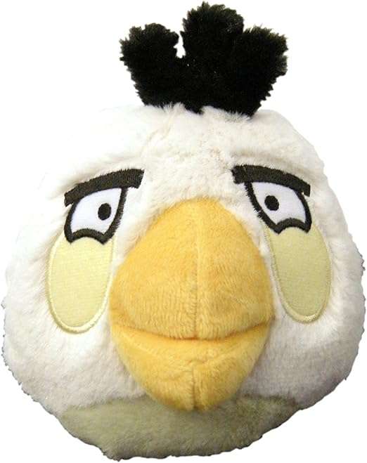 愤怒的小鸟毛绒5英寸白色小鸟带声音
