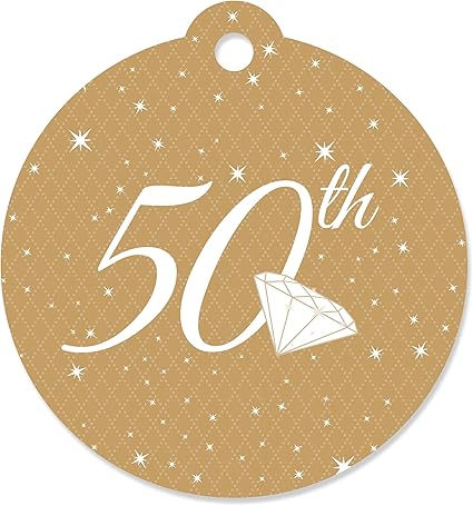 50 周年纪念日 结婚纪念日派对礼品标签 件套 亚马逊中国 办公用品