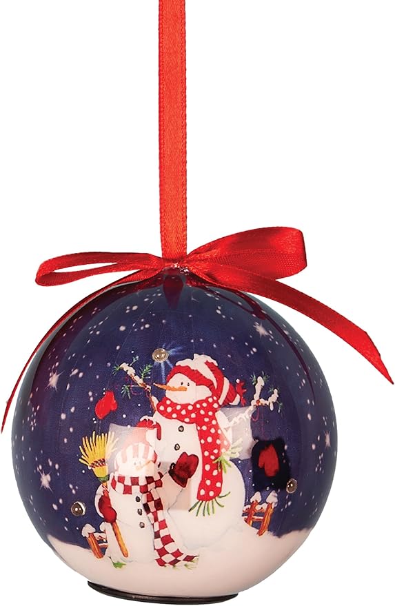 sass &amp; belle led 魔法夜雪人圣诞节浴缸