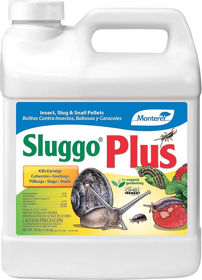 monterey sluggo plus 昆虫,slug & snail pellet 用于有机园艺 - 1