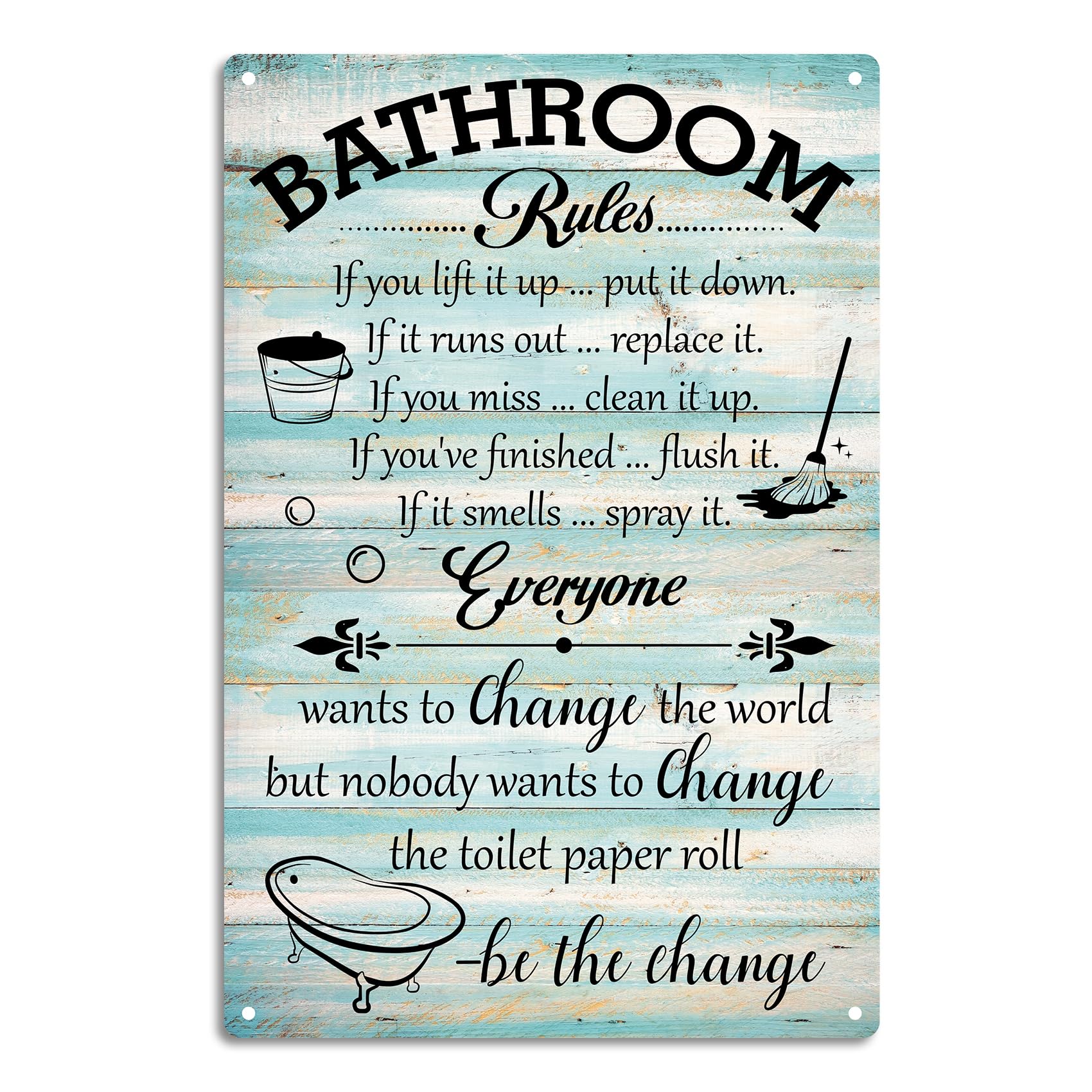 Bathroom sign