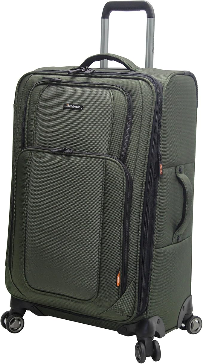 pathfinder 行李箱大号 29 英寸软边行李箱,带转轮 橄榄色 29in