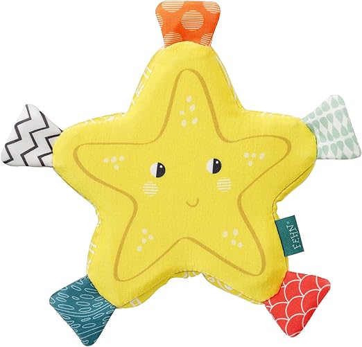 fehn 050042 沐浴海绵 海星 - 婴儿沐浴海绵带沙纸,可在洗澡和洗涤时