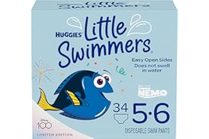 HUGGIES 好奇 Little Swimmers 游泳纸尿裤, 尺寸5-6 大号, 17件, 2包装
