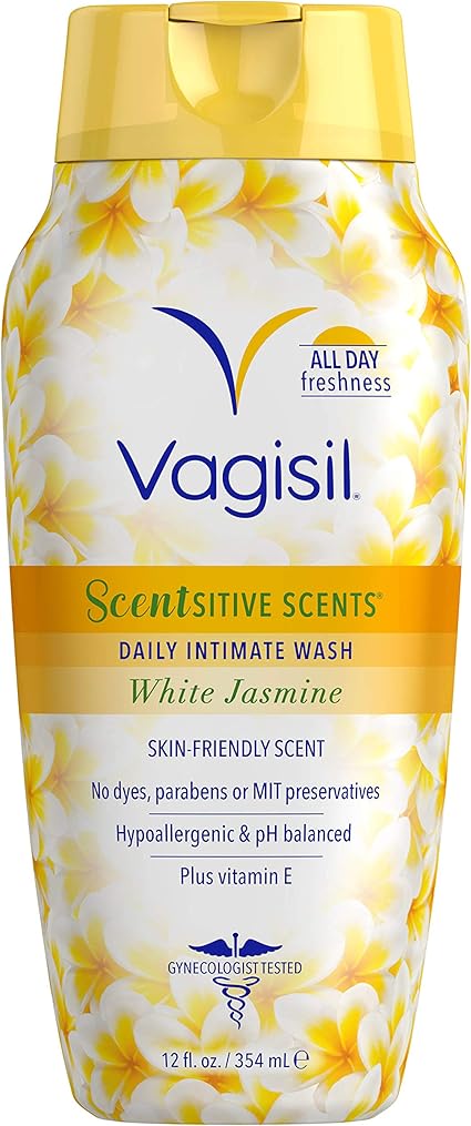 Vagisil Scentsitive Scents Plus 每日女性亲密阴道洗涤 白茉莉 12 液体盎司white Jasmine White Jasmine Feminine Wash 12 亚马逊中国 个护健康