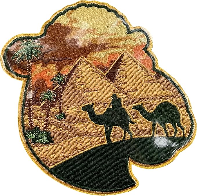 wildlife 系列骆驼刺绣士气补丁