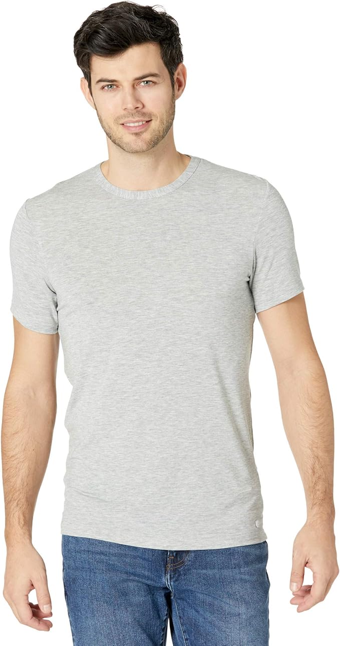 calvinklein男式超软莫代尔圆领t恤