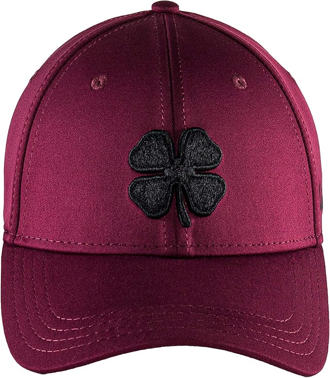 black clover 男士酒红色高级帽子