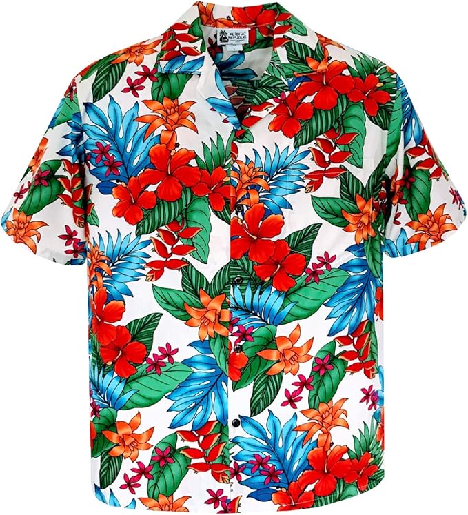 热带花卉天堂夏威夷风 aloha 衬衫