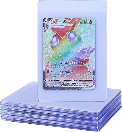 25 张卡片保存器 半刚性卡片保存器 用于交易卡保护 包括运动卡 Mtg Yugioh Pokemon 精灵宝可梦和其他标准尺寸的卡片 亚马逊中国 玩具