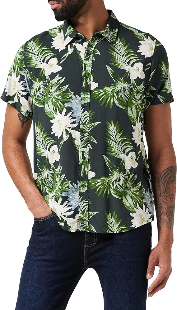 joe browns 男士夏威夷热带花朵衬衫