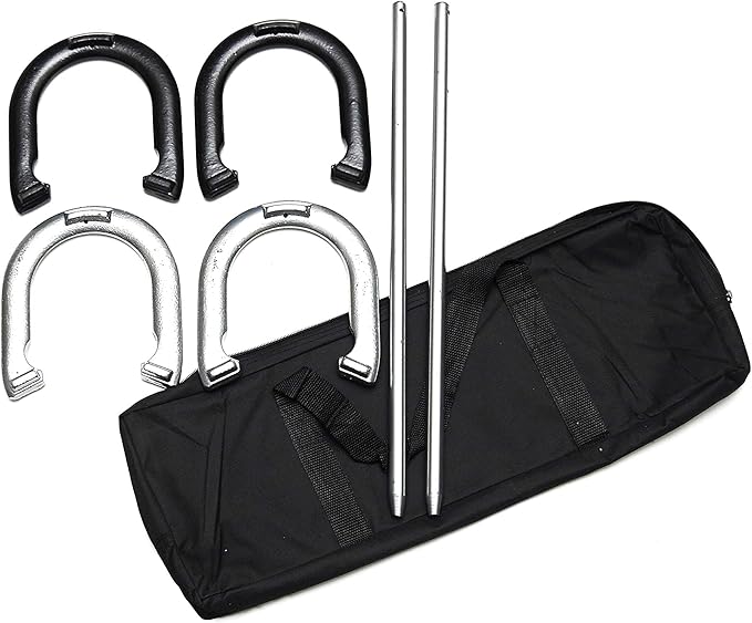 han's delta 马蹄铁套装 - 包括 4 个马蹄铁和 2 个桩子和