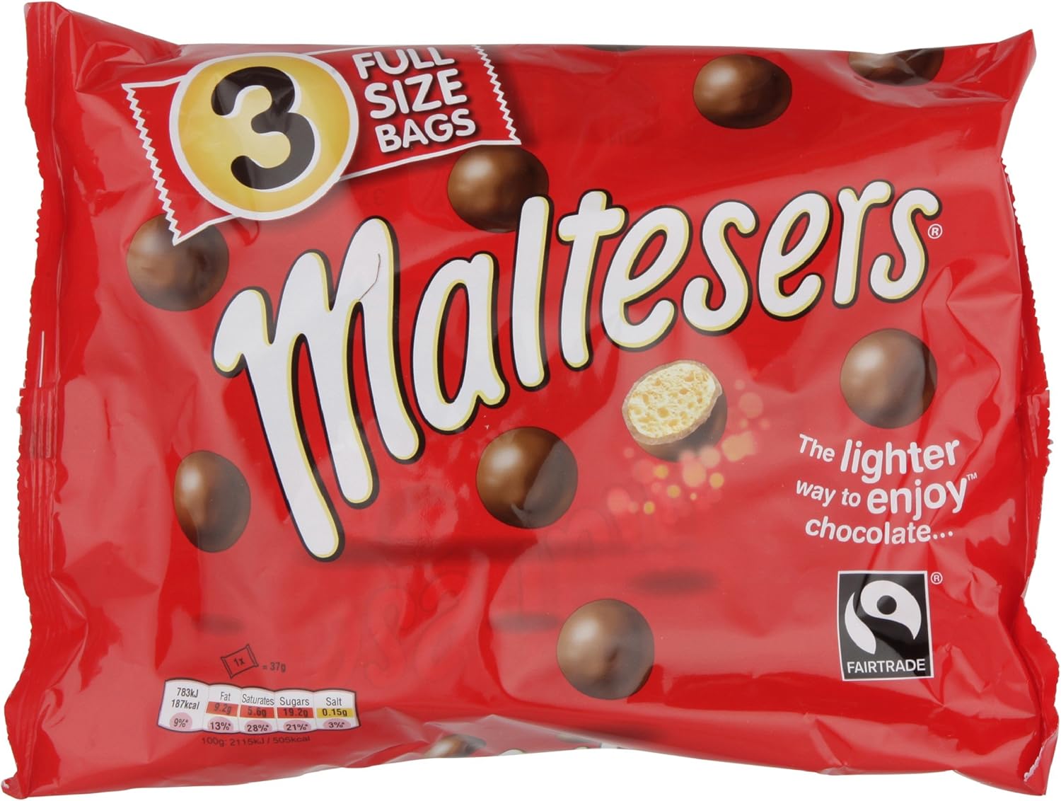 maltesers 袋装巧克力, 每袋111克 - 8袋装