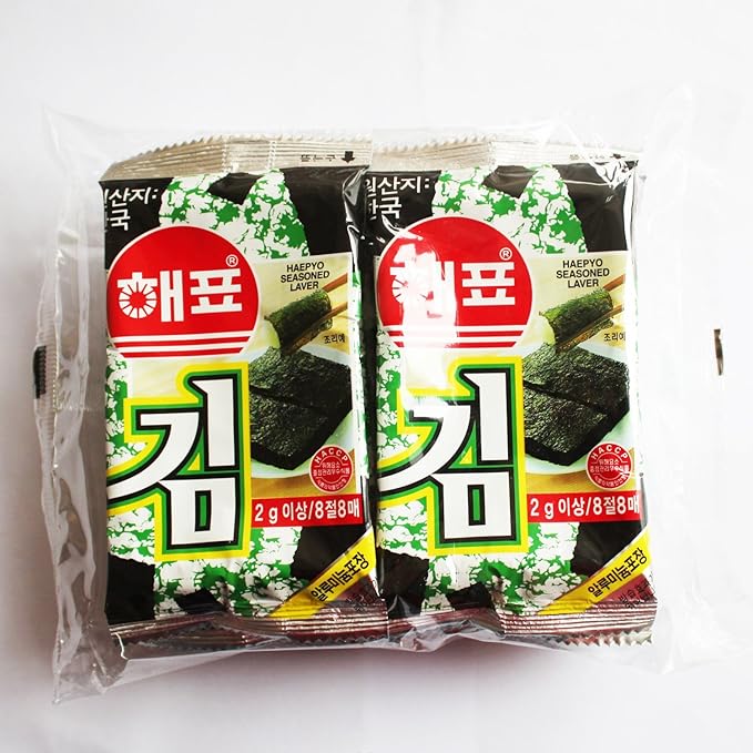 韩国进口  海牌/海飘海苔 20g(2g*10小袋)/包*5