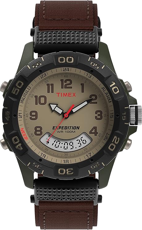 timex 男士 expedition trail 计时器树脂组合手表