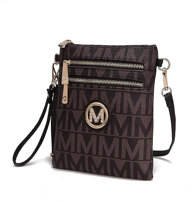 mkf collection charley milan"m"标志斜挎包,mia k. farrow 出品