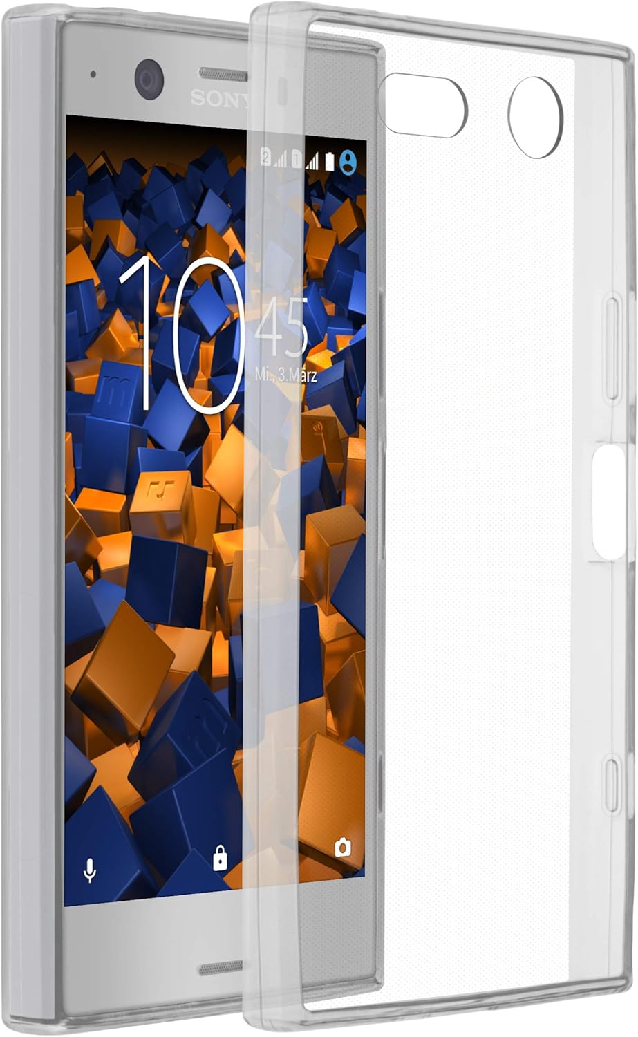 mumbi 超薄手机壳适用于索尼 xperia xz1 compact, 透明保护套(超薄