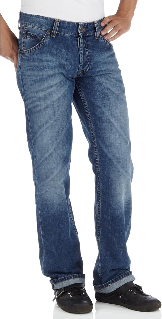 tommyjeans男士直筒牛仔裤