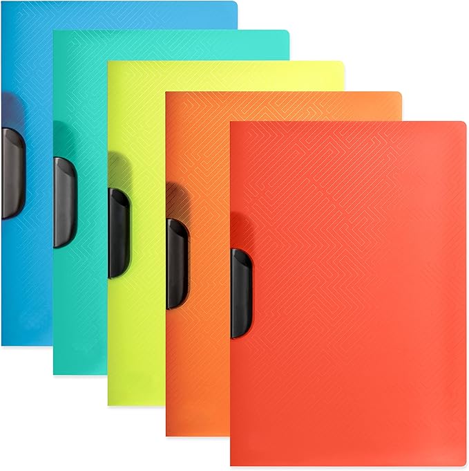 oxford 文件夹 a4 塑料材质 5 种颜色 5 件装