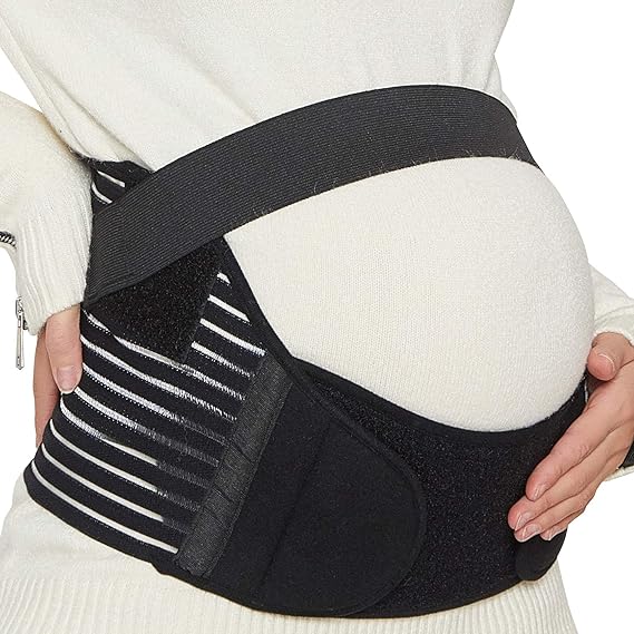 Neotech Care 乐欧德ntc T007孕妇产前托腹带孕妇带骨盆矫正带盆骨带 Maternity Belt Pregnancy Support Waist Back Abdomen Band 美亚同款透气三件式黑色小码