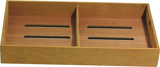 sigara brand 实心西班牙雪松雪茄托盘带一个可调节隔层,适合大号湿度