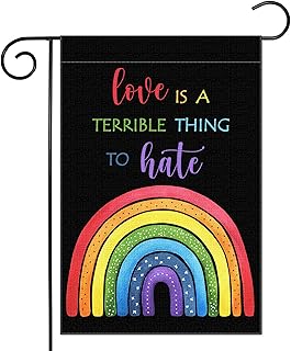 guaikeai love wins 彩虹花园旗帜 30.48 x 45.