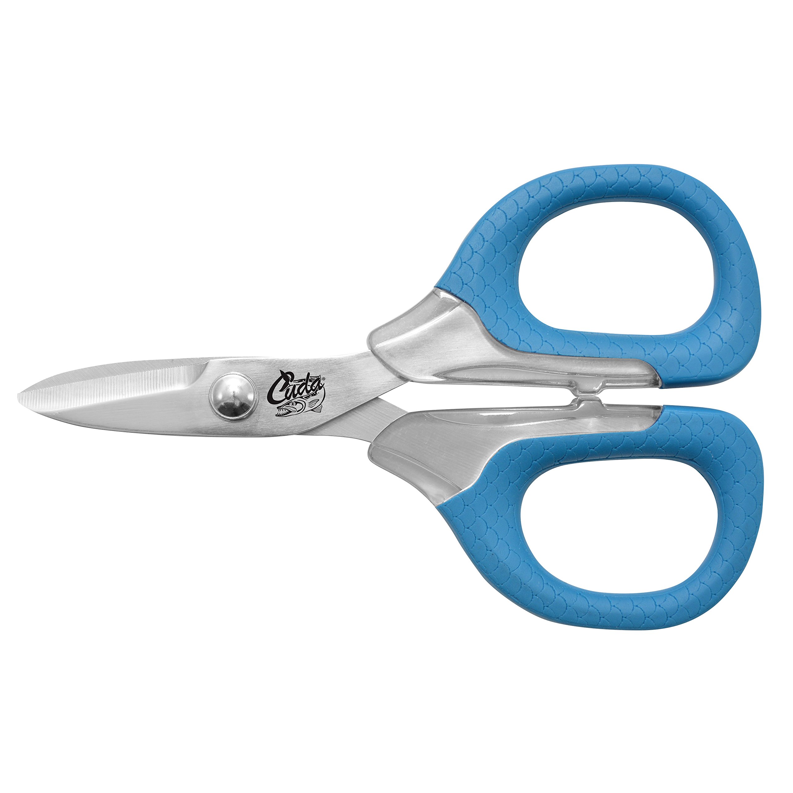 CUDA 3 "approx 7.62 cm titanium alloy fishing scissors for single and braided thread with slightly serrated edge (18362)