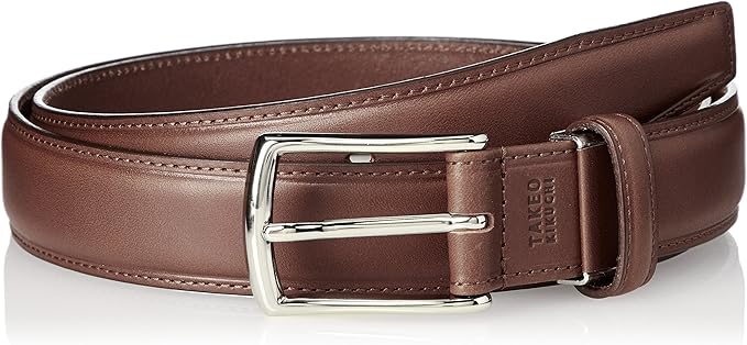 kikuchi 菊池武夫 腰带 男士 商务 休闲 简约 3厘米宽 真皮 日本制造