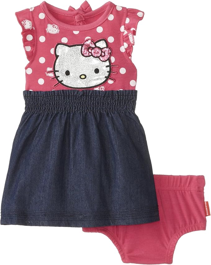 hellokitty女宝宝针织连衣裙