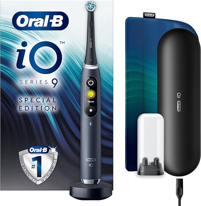 oral-b 欧乐b io9 电动牙刷,app连接手柄,1 个 ultimate clean 牙刷头