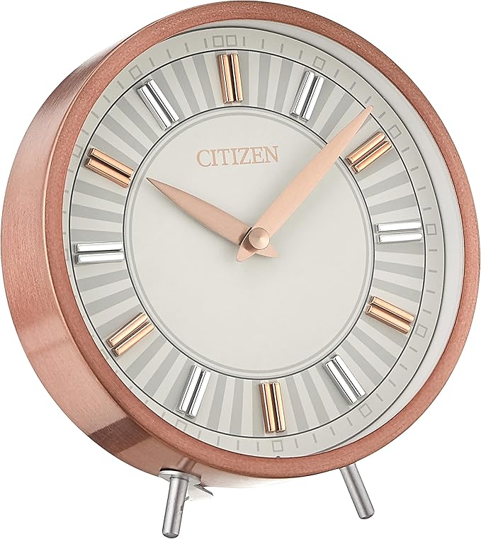 citizen 西铁城 cc1021 装饰性座钟,玫瑰金