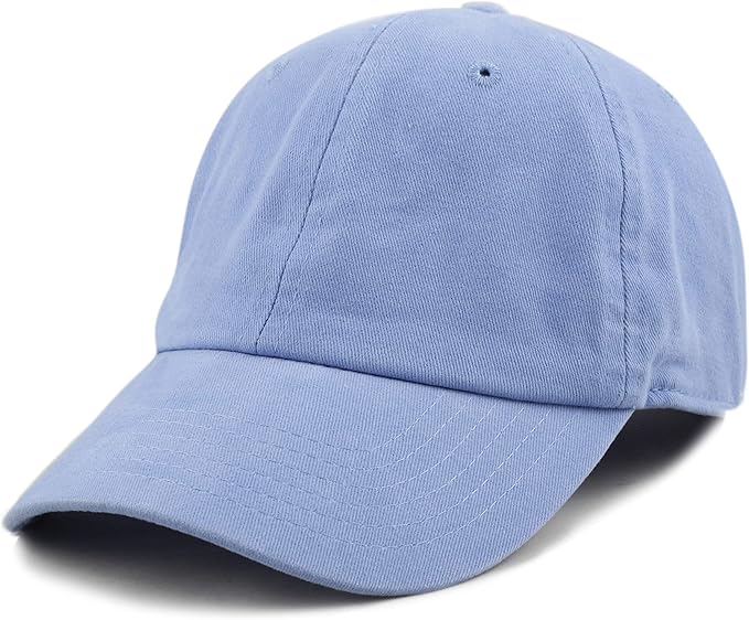 hat depot 棒球帽爸爸帽 * 柔软拉绒棉非结构纯色低调 天蓝色 one