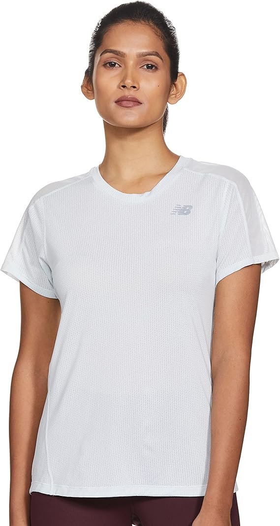 new balance 女式冲击跑步短袖