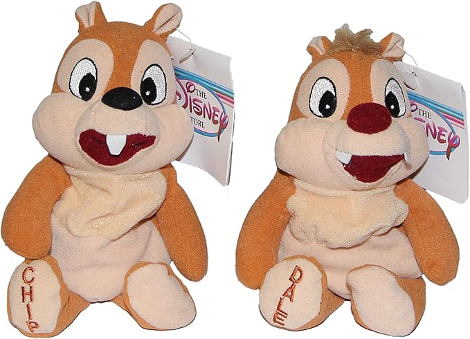 chip and dale chipmunks - disney 迷你豆袋毛绒玩具