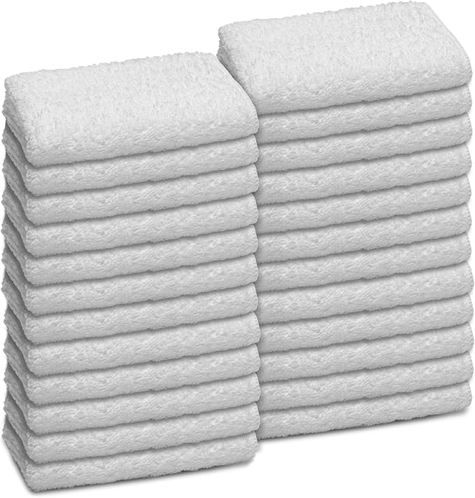 martex commercial 基础洗布套装,浴巾,白色