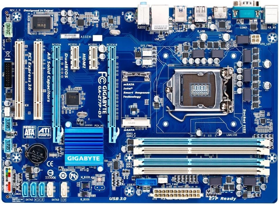 gigabyte 技嘉 intel z77 /socket lga 1155 ga-z77p-d3 主板
