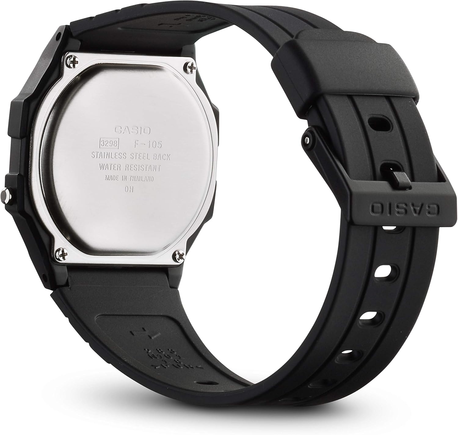 casio 卡西欧 collection 女士手表 f-105w-1awyef,black/black,one