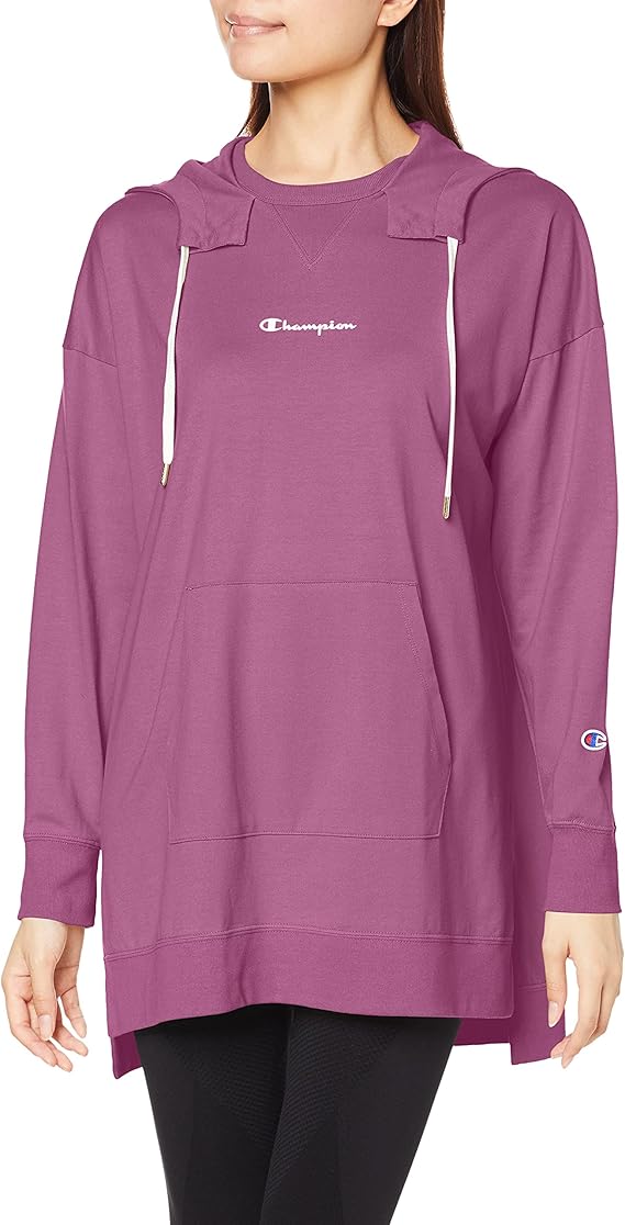 champion 连帽运动衫 长袖 长款t 保暖纤维 earth wave 保暖 v领 字母